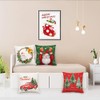 Christmas Pillow Covers 18x18 Set of 4 Red Christmas tree