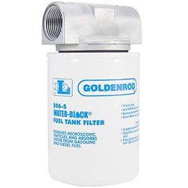 Dutton-Lainson Company - Goldenrod 596 Water-Block Fuel Tank Filter Canister with 1" NPT Zinc Die-Cast Top Cap - 10 Micron Particle Removal for Gasoline, Diesel and Biodiesel Up to 20% - Made in USA