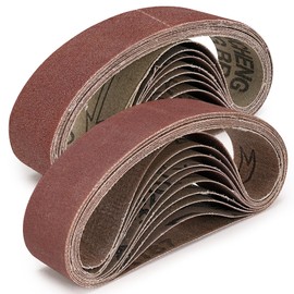 Sbestily 20 Pack 1.2" x 13" Replacement Knife Sharpener Sanding Belt 120/240/400/800/1000 Grit Aluminum Oxide Sander Belt