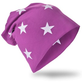 Unisex Baby Jersey Slouch Beanie Children's Hat With Rhinestone Star Cotton Trend -