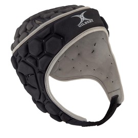 Gilbert Falcon 200 Men's Headguard, Black/Silver, XL