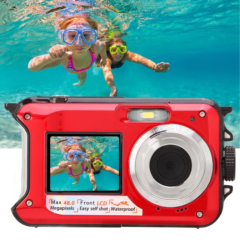 Full HD 2.7K 48MP 10ft Waterproof Underwater Digital Camera 16X