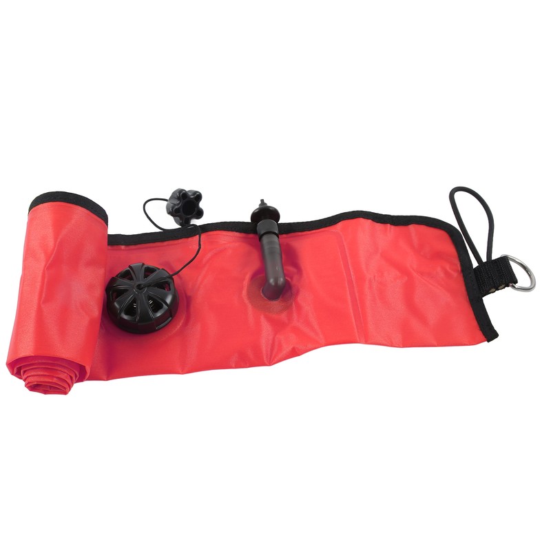 Diving Surface Marker Buoy Diver Inflatable Safety Signal Tube with
