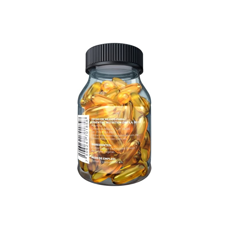 Essential Nutrition Omega 3 Vegano 50 cápsulas de 1000 mg