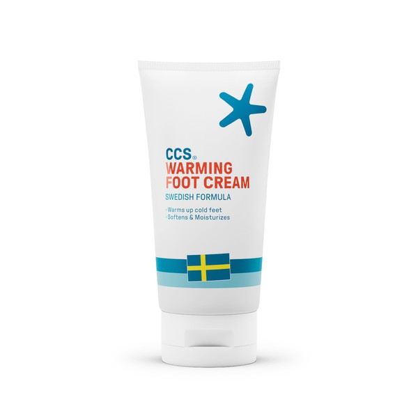 CCS Warming Foot Cream 150ml - Warming Foot Cream Moisturises and Softens Dry Skin and Cold Feet with a Warming Feeling