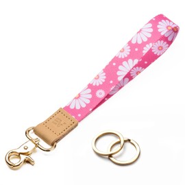 Keychain Lanyard for Keys, Ecovision Wristlet Key Chain for Women, Key Holder Lanyards with 2 keyrings