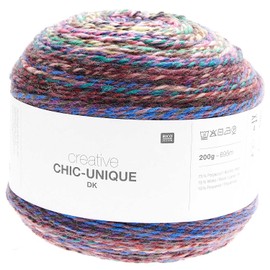 Rico Chic Unique Dk Bobbel Gradient Wool for Knitting or Crocheting (04 Bubblegum)