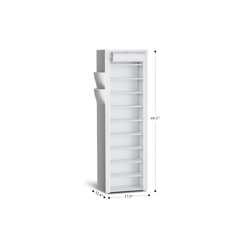 Kitsure Shoe Rack - 10-Tier Large Capacity Shoe Organizer Shelf