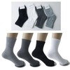 Jogman Haru-1773 Men's Korean Combed Cotton Mid-Calf Socks Black