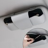URIZZD Sunglass Holder for Car Visor, Car Sunglasses Holder Leather,