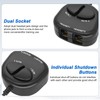 XMSJSIY RJ9 Telephone Training Adapter Headset Splitter 4P4C Telephone Line