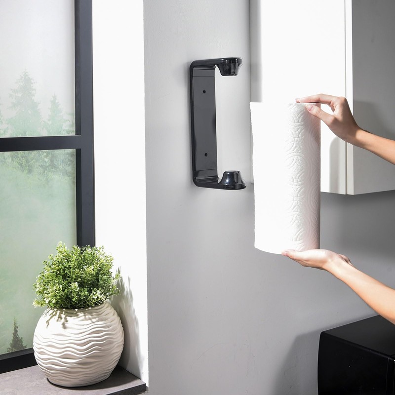 simpletome Paper Towel Holder ONE Hand Tear Adaptive Tension Arm