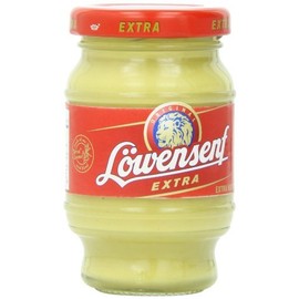 Lowensenf Mustard in Jar, Extra Hot, 9.3 Ounce-SET OF 2