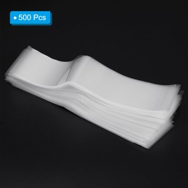 PATIKIL 180 x 50 mm PVC Perforated Shrink Bands, Pack of 500 Shrink Film for Bottles, Jars, Cans and Preserves, Suitable for Caps with a Diameter of up to 4.49 Inches, Transparent