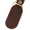 IL BISONTE Key Ring, Keychain, Leather, Genuine Leather, Cowhide Leather,