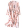 Fancy Pumpkin Japanese Women's Robe Kimono Pajamas Anchovies, Multicoloured