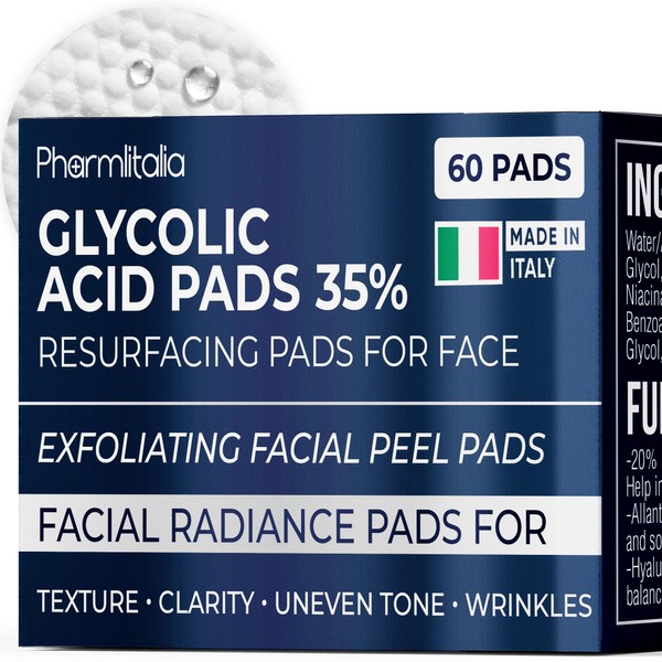 Glycolic Acid Pads - Resurfacing Pads for Face 35% -