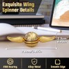 Amarlozn Golden Fidget Spinner for Kids Adults, Metal Orb Ball