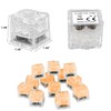 Light Up Ice Cubes Bulk, 200 PCS Orange Led Ice
