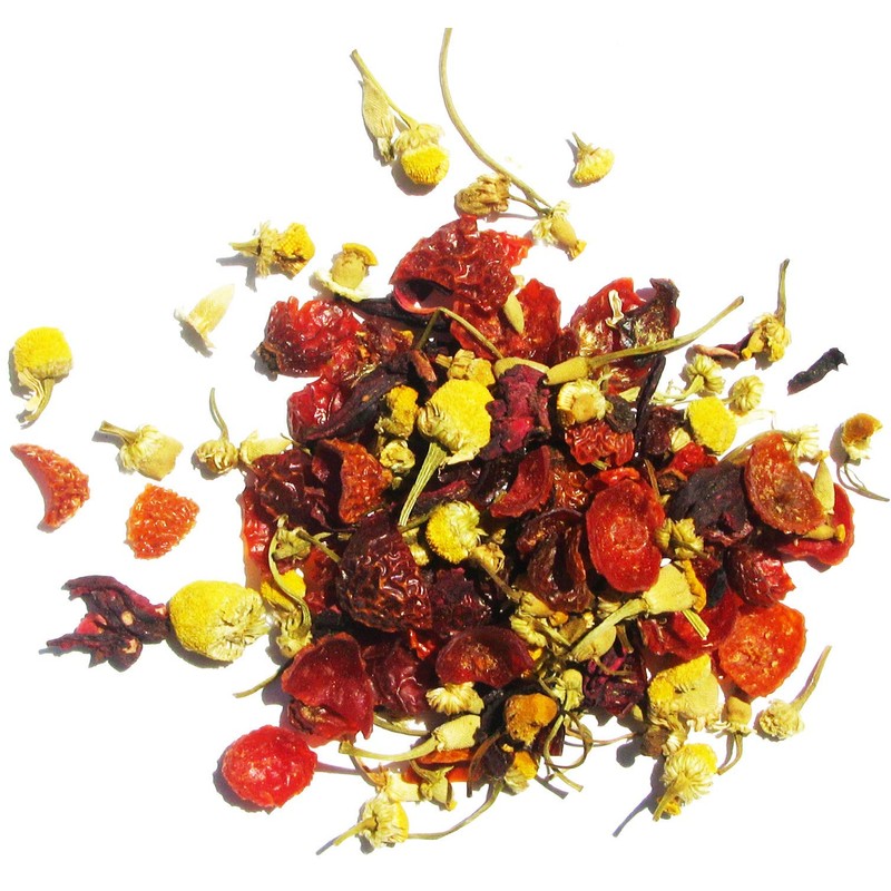 USDA Organic Chamomile Hibiscus Fusion Loose Leaf Herbal Tea 1