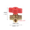 Coshar 3-Way Forged Brass Ball Valve T Shape Shut Off