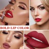 Allphv 2PCS Maquillaje de Lápiz Labial Líquido Mate, Pintalabios Permanente