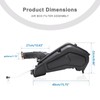 Mokuo Motorcycle Air Filter Assemblies in Rubber Material Compatible with