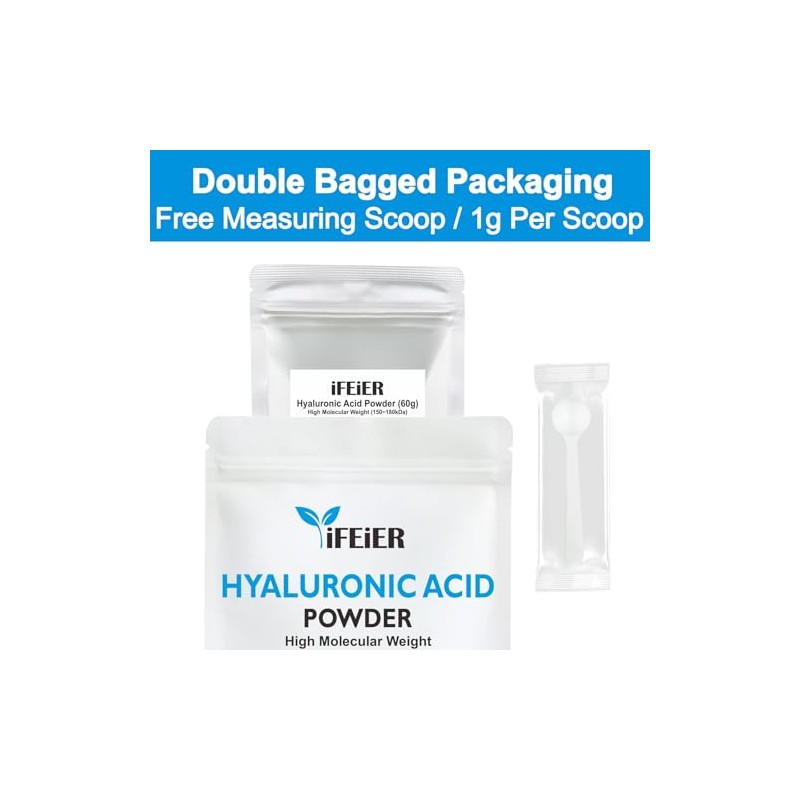 iFEiER- Polvo de ácido hialurónico de alto peso molecular iFEiER