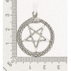 AFP Snake Pentagram Pendant 925 Sterling Silver AS-610, Sterling Silver,