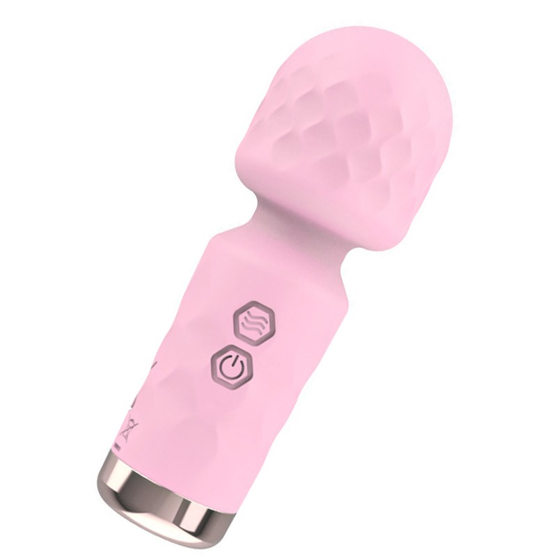 Electric Handheld Massager Rechargeable Home Portable Safe Flexible 10 Frequencies