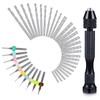 57-Piece Hand Drill Set with Pin Vise, 46 Micro and