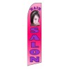 Hair Salon Lady Advertising Feather Flutter Swooper 3 Ft Banner