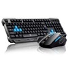 Keyboard Mouse Combos,Soke-Six Waterproof Multimedia 2.4GHz Wireless Gaming Keyboard with