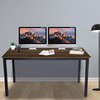 GL GLOBAL LIFE 55 inch Large Computer Desk Wood, Modern