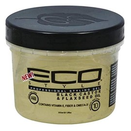 Eco Style Black Castor & Flaxseed Oil Styling Gel 12 oz