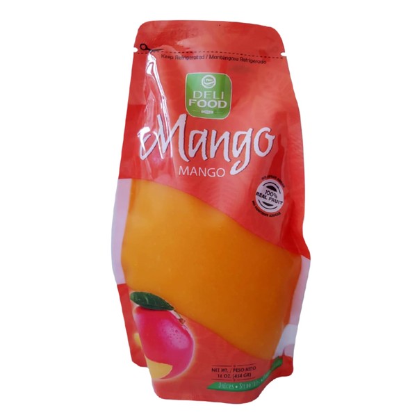 Mango pulp 100% real fruit, No Added Sugar, Authentic Flavor