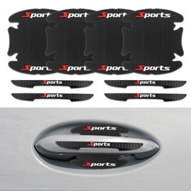 8PCS Car Door Protector, Sports Car Door Handle Scratch Protector, Door Handle Bowl Sticker, Universal Car Decorations Door Edge Protector for Most Auto, SUVs, Trucks