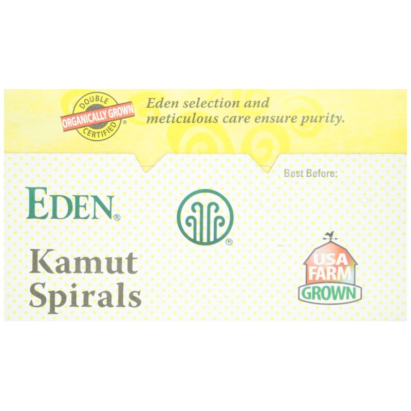 Eden Organic Kamut Spirals, 12 oz, 100% Whole Grain, Fusilli,