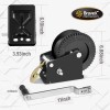 Bravex 2000LBS Boat Trailer Winch Hook Portable Hand Winch Two