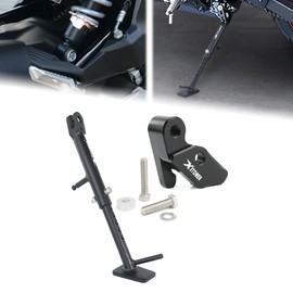 Xitomer Compatible with Z125 Pro 2016-2024 Adjustable Side Stand & 2'' Lowering Links Set Motorcycle 3 inches Adjustable Kickstand + Suspension Links