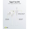 Goobay 30370 Warming Device Cable with C15 Socket Power Cable