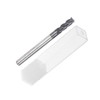QUARKZMAN Square Nose Cutter, 1/8" Tip Diameter, Solid Carbide, AlTiN