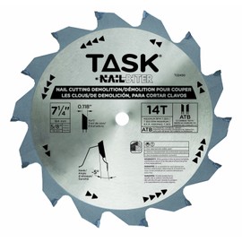 Task Tools T22430 7-1/4-Inch Nail Cutting Demolition Saw Blade with 5/8-Inch Arbor