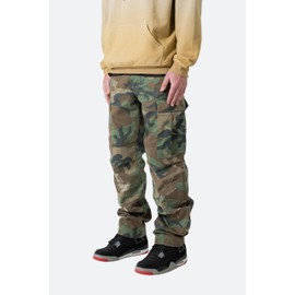mnml Men's Double Knee Vintage Cargo Pants, Camo