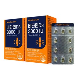 Nutri One Life Vitamin D3 3000IU (2 boxes) / 비타민D3 3000IU (2박스)