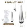 ASIRYVA 1 Pcs Bathroom Light Pull, Chrome Teardrop Pull Cord