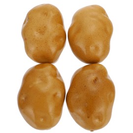 Zerodeko Fake Potatoes Home Decor 4PCS ES, Realistic, Simulation Foam Food, Artificial Vegetable for Home Kitchen Party Food Toy Decoration Model Photography Props Kids Toys