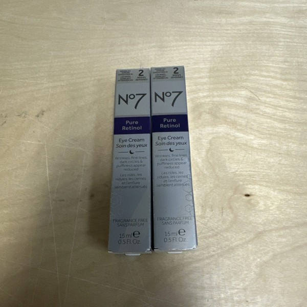 Boots No. 7 Lot Of 2 No7 Pure Retinol Eye