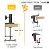 Frgyee Heavy Duty Table Clamp, Metal Table Mounting Clamp for