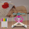 ASEAZ Acrylic Handwriting Transparent Message Board LED Night Light 5.91